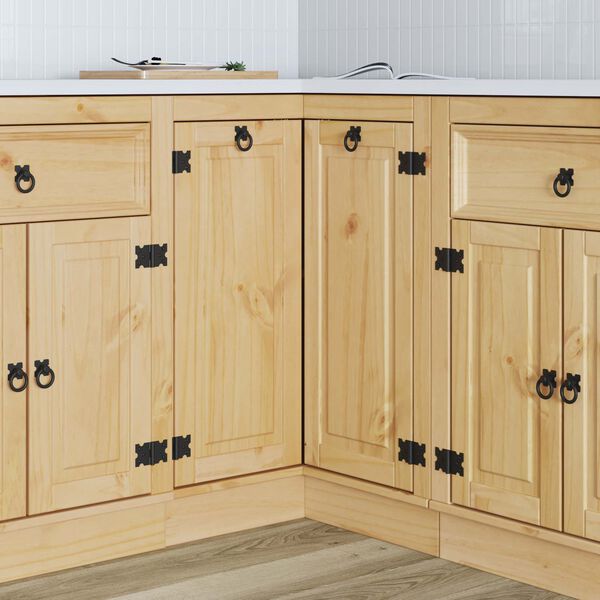 vidaXL Schrank SKI Honigbraun 60 x 32 x 40 cm Massives Kiefernholz