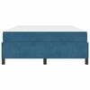 vidaXL Bettrahmen mit Matratze Dunkelblau 140 x 200 cm Stoff