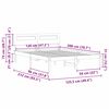 vidaXL Bettrahmen Wachsbraun 120 x 200 cm Massives Kiefernholz