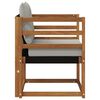 vidaXL Outdoor-Sofagarnitur Massives Akazienholz und Textilene