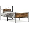vidaXL Bettgestell ohne Matratze R&auml;uchereiche 80x200 cm Holzwerkstoff