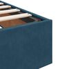 vidaXL Ottoman-Bett mit Matratze Dunkelblau 160x200 cm Samt