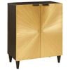 vidaXL Sideboard 3 pcs Schwarz und Gold 60 x 33 x 75 cm