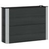vidaXL Hochbeet Schwarz 100 x 30 x 72 cm alu.