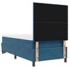 vidaXL Boxspringbett mit Matratze Dunkelblau 80 x 200 cm Samt