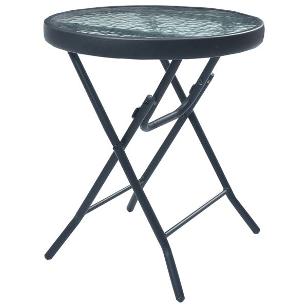 vidaXL 3-tlg. Bistro-Set Taupe Stahl