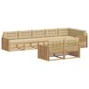 vidaXL Outdoor-Sofagarnitur 8 Stk. Wei&szlig; und Beige Polyester
