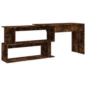 vidaXL Eckschreibtisch R&auml;uchereiche 200x50x76 cm Holzwerkstoff