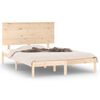 vidaXL Massivholzbett 120x190 cm