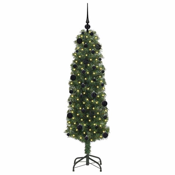 vidaXL K&uuml;nstlicher Weihnachtsbaum mit 150 LEDs mit St&auml;nder Gr&uuml;n 150 cm