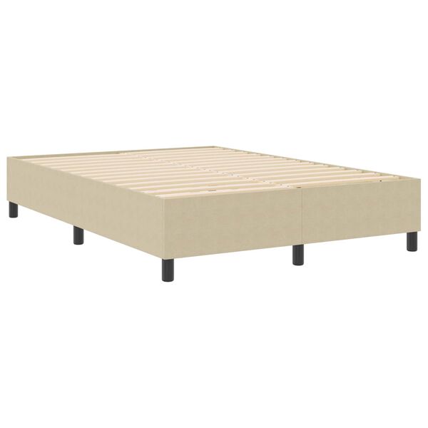 vidaXL Boxspringbett Grau-Gr&uuml;n 140 x 200 cm Cordstoff