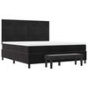 vidaXL Boxspringbett mit Matratze Schwarz 180 x 200 cm Samt