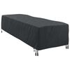 vidaXL Loungerh&uuml;lle Uni Schwarz 74 x 210 x 40 cm Stoff