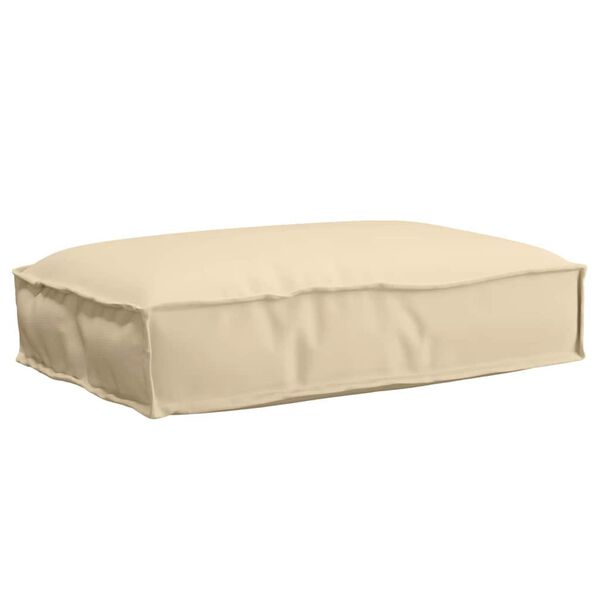 vidaXL Kissen Beige 60 x 40 x 8 cm Oxford-Stoff