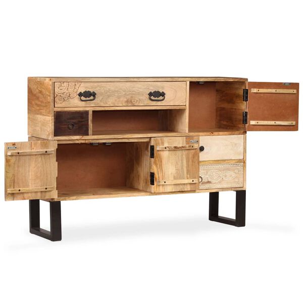 vidaXL Sideboard Massivholz Mango 115x30x80 cm