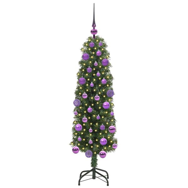 vidaXL K&uuml;nstlicher Weihnachtsbaum mit 150 LEDs mit St&auml;nder Gr&uuml;n 120 cm
