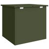 vidaXL Au&szlig;enlagerbox Olive Gr&uuml;n 55 x 50,5 x 50 cm Stahl