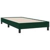 vidaXL Boxspringbett mit Matratze Dunkelgr&uuml;n 100x210 cm Samt