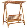 vidaXL Hollywoodschaukel mit Spalier Massivholz Akazie