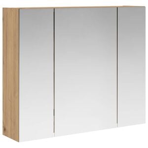 vidaXL Badezimmerspiegelschrank Artisan-Eiche 60 x 14,5 x 50 cm
