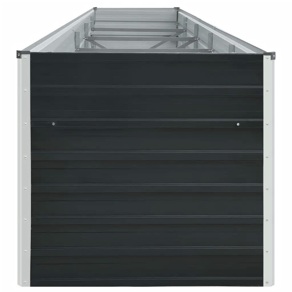 SKM Hochbeet Aus Verzinktem Stahl – Grün, 400x80x45 Cm – Perfekt Für Gemüse, Kräuter & Blumen