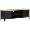 vidaXL TV-Schrank 120x30x40 cm Raues Mango-Massivholz