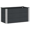 vidaXL Hochbeet Schwarz 100 x 50 x 54 cm WPC und Aluminium