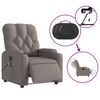 vidaXL Massagesessel Elektrisch Taupe Stoff