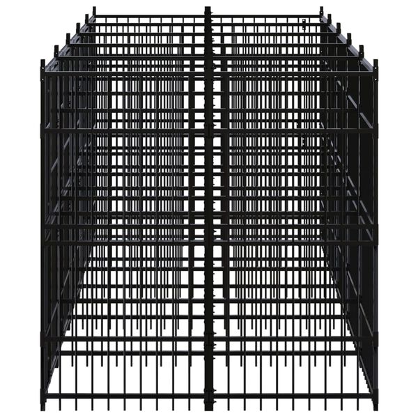 vidaXL Outdoor-Hundezwinger Stahl 9,22 m&sup2;