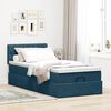 vidaXL Ottoman-Bett mit Matratze Dunkelblau 80x200 cm Samt