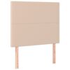 vidaXL Bettgestell mit Kopfteil Cappuccino-Braun 100x200 cm Kunstleder
