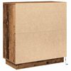 vidaXL LED-Sideboard mit Regal Altholz 71 x 34,5 x 75 cm Holzwerkstoff