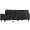 vidaXL 3-Sitzer-Sofa Schwarz 180 cm Kunstleder