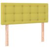 vidaXL Boxspringbett mit Matratze Gr&uuml;n 90x190 cm Stoff
