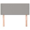 vidaXL Kopfteil Hellgrau 80x5x78/88 cm Stoff