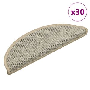 vidaXL Stufenmatten Selbstklebend Sisal-Optik 30Stk. 56x17x3cm