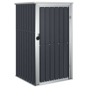 vidaXL Ger&auml;tehaus Anthrazit 88x89x161 cm Verzinkter Stahl