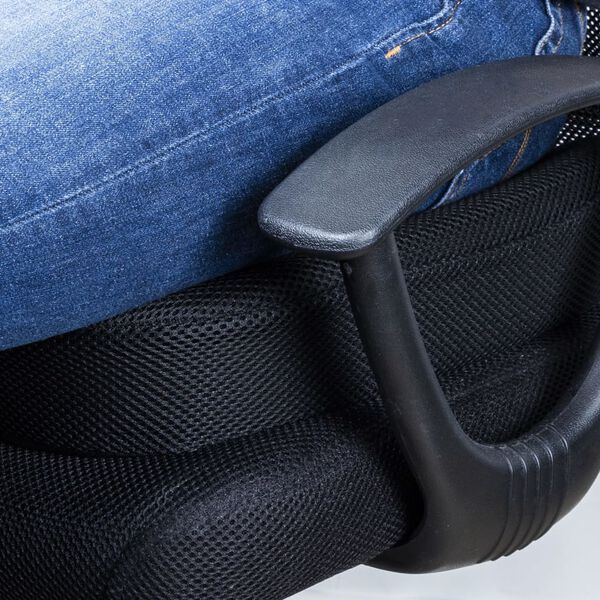 HI Wirbels&auml;ulenkissen 45x35x7 cm Schwarz