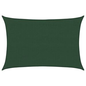 vidaXL Sonnensegel 160 g/m&sup2; Dunkelgr&uuml;n 4x6 m HDPE