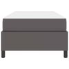 vidaXL Bettrahmen mit Matratze Grau 80 x 200 cm Stoff