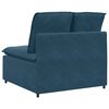 vidaXL Modulares Sofa Mittelmodul mit Kissen Blau 100 cm