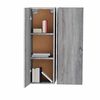 vidaXL TV-Schr&auml;nke 2 Stk. Grau Sonoma 30,5x30x90 cm Holzwerkstoff