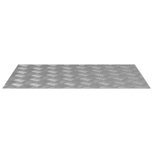 vidaXL Treppe Tritt Rechtwinklig 2 pcs Silber 70 x 50 cm Aluminium