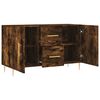 vidaXL Sideboard Räuchereiche 100x36x60 cm Holzwerkstoff