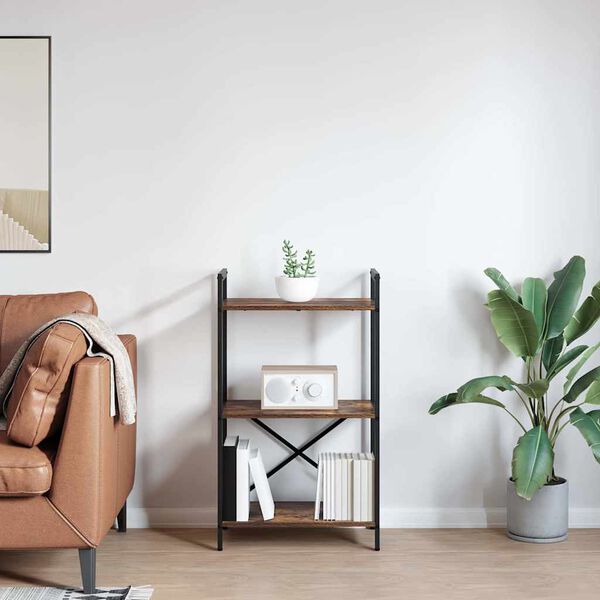 vidaXL B&uuml;cherregal Ger&auml;ucherte Eiche 56 x 34 x 96 cm Holzwerkstoff