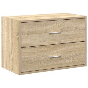 vidaXL Schrank mit 2 Schubladen Sonoma-Eiche 60x31x40cm Holzwerkstoff
