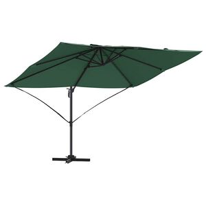 vidaXL Sonnenschirm 351 x 250 x 260 cm Polyester und Aluminium Gr&uuml;n