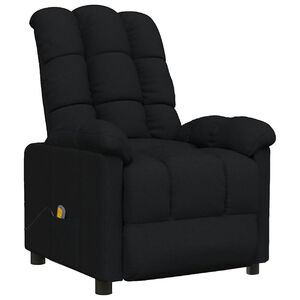 vidaXL Massagesessel Schwarz Stoff