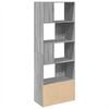 vidaXL Bücherregal Grau Sonoma 70x36x189 cm Holzwerkstoff