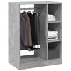 vidaXL Kleiderschrank Betongrau 77x48x102 cm Holzwerkstoff